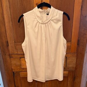 White Sleeveless Blouse White House Black Market